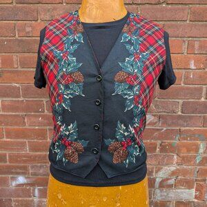Vintage Christmas vest size M
